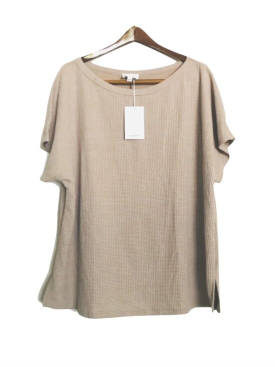 ANDREE BY UNIT Tops - 2/$29 Andree By Unit waffle knit top size 2X mocha cream
